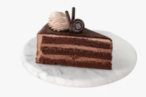 Ganache Cream Cake Slice